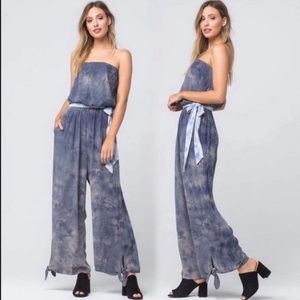 Free People Tie Dye Jumpsuit